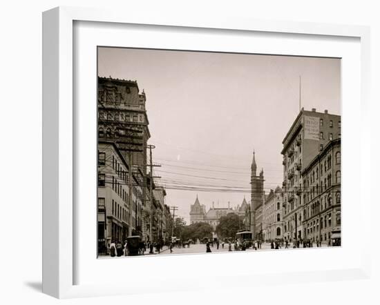 State Street and Capitol, Albany, N.Y.-null-Framed Photo