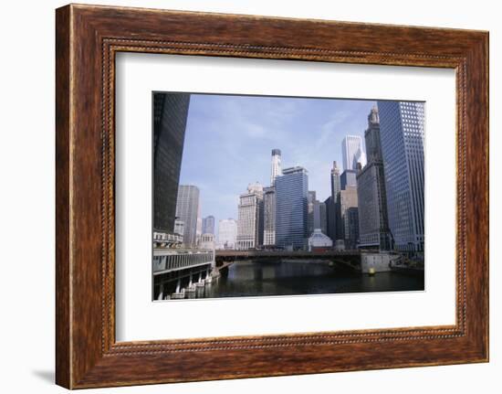 State Street Bridge Over Chicago River, Chicago, Illinois, USA-Jenny Pate-Framed Photographic Print