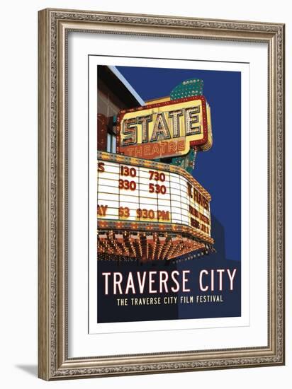 State Theater Poster-Michael Jon Watt-Framed Giclee Print