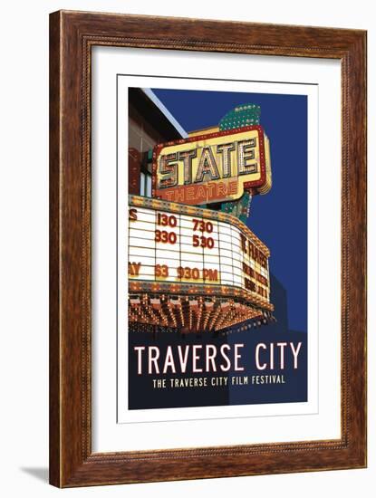 State Theater Poster-Michael Jon Watt-Framed Giclee Print