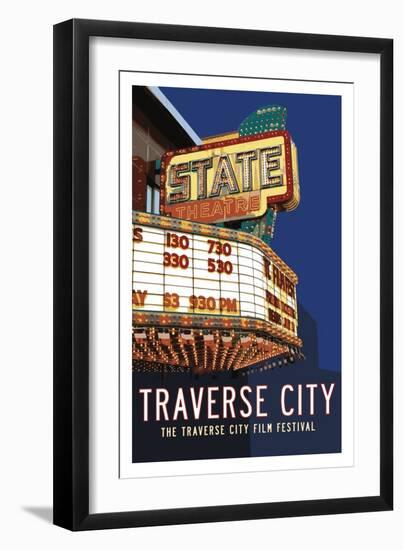 State Theater Poster-Michael Jon Watt-Framed Giclee Print