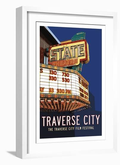 State Theater Poster-Michael Jon Watt-Framed Giclee Print