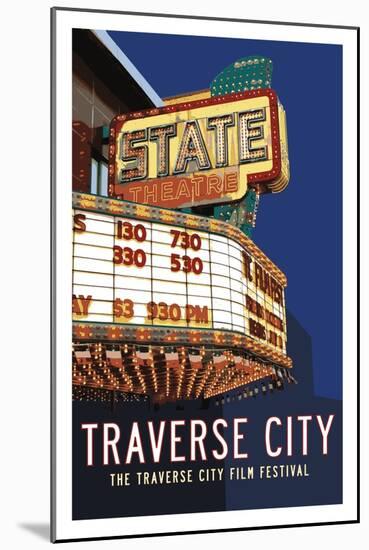 State Theater Poster-Michael Jon Watt-Mounted Giclee Print