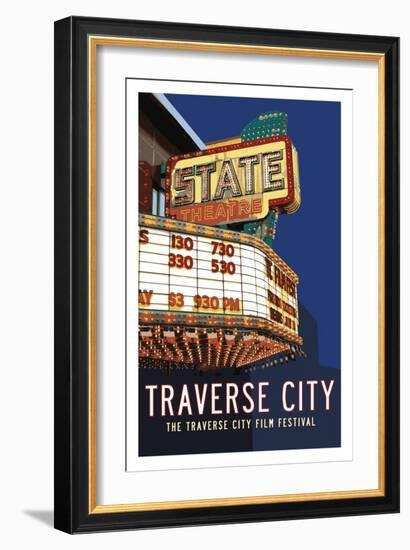 State Theater Poster-Michael Jon Watt-Framed Giclee Print