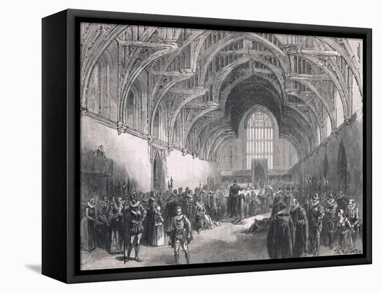 State Trial in Westminster Hall in the Time of Elizabeth I-Hieronymus Bosch-Framed Premier Image Canvas