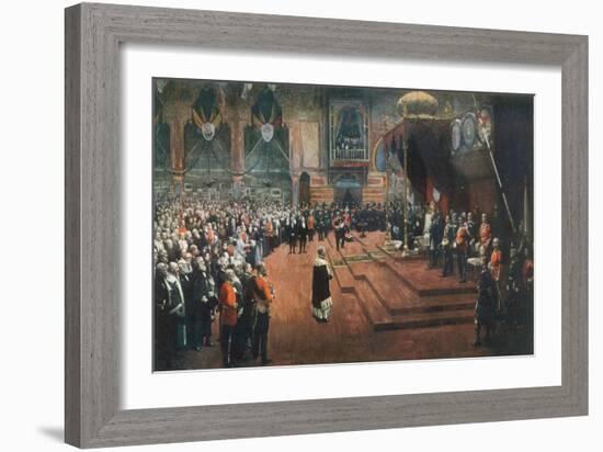 State Visit of Queen Victoria to the Glasgow International Exhibition, 22 August 1888-Sir John Lavery-Framed Giclee Print