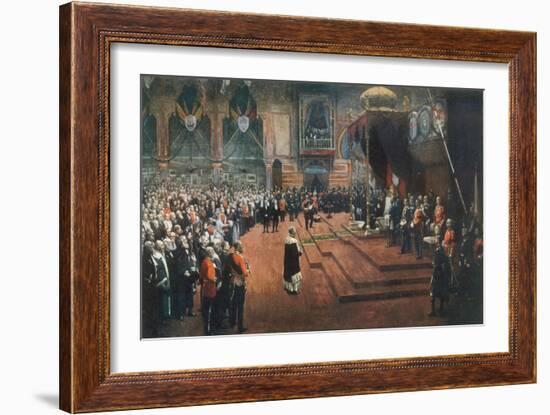 State Visit of Queen Victoria to the Glasgow International Exhibition, 22 August 1888-Sir John Lavery-Framed Giclee Print