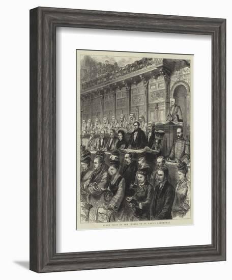 State Visit of the Judges to St Paul's Cathedral-Godefroy Durand-Framed Giclee Print