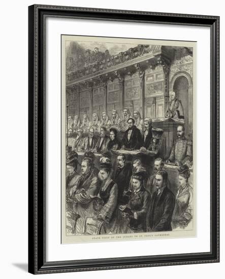 State Visit of the Judges to St Paul's Cathedral-Godefroy Durand-Framed Giclee Print