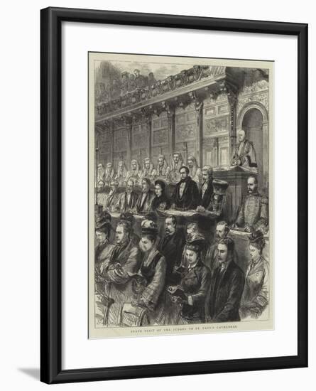 State Visit of the Judges to St Paul's Cathedral-Godefroy Durand-Framed Giclee Print