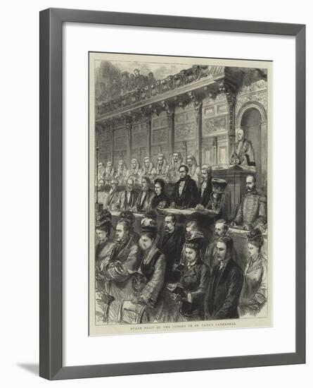 State Visit of the Judges to St Paul's Cathedral-Godefroy Durand-Framed Giclee Print