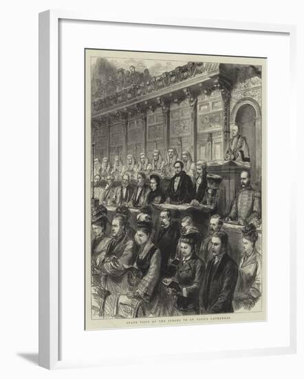 State Visit of the Judges to St Paul's Cathedral-Godefroy Durand-Framed Giclee Print