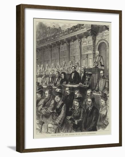 State Visit of the Judges to St Paul's Cathedral-Godefroy Durand-Framed Giclee Print