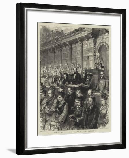 State Visit of the Judges to St Paul's Cathedral-Godefroy Durand-Framed Giclee Print