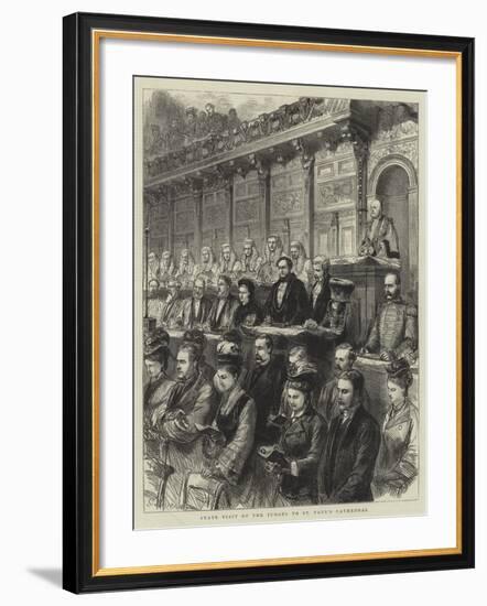 State Visit of the Judges to St Paul's Cathedral-Godefroy Durand-Framed Giclee Print