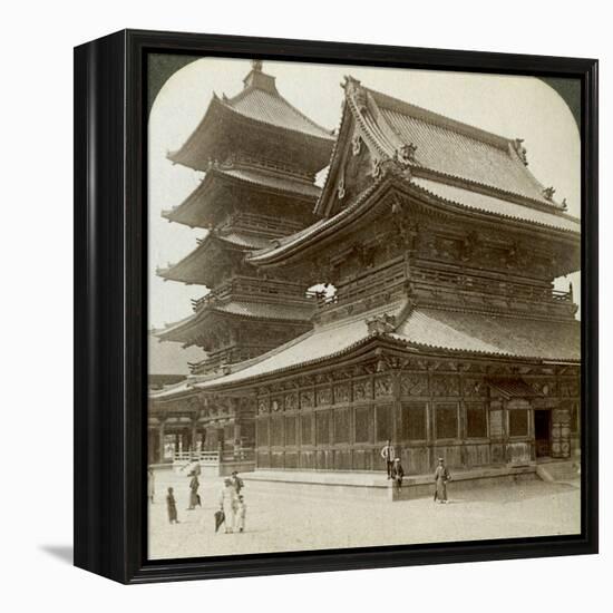 Stately Splendour of the Shitenno-Ji Temple, Osaka, Japan, 1904-Underwood & Underwood-Framed Premier Image Canvas