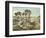 Staten Island and the Narrows from Fort Hamilton-Currier & Ives-Framed Giclee Print