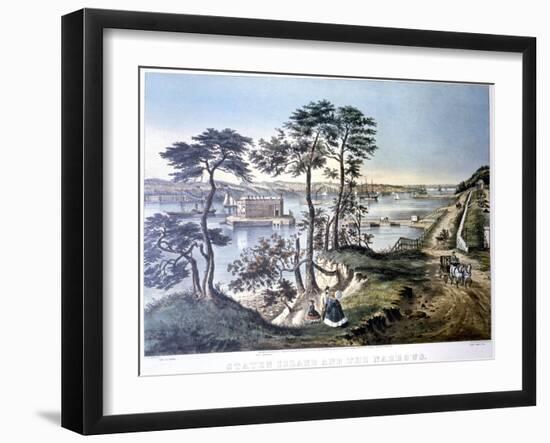 Staten Island and the Narrows, New York, USA, C1834-C1876-Frances Flora Bond Palmer-Framed Giclee Print