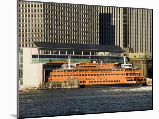Staten Island Ferry, Business District, Lower Manhattan, New York City, New York, USA-R H Productions-Mounted Photographic Print