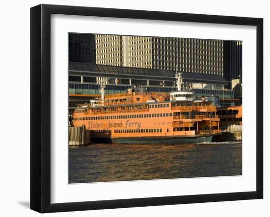 Staten Island Ferry, Business District, Lower Manhattan, New York City, New York, USA-R H Productions-Framed Photographic Print