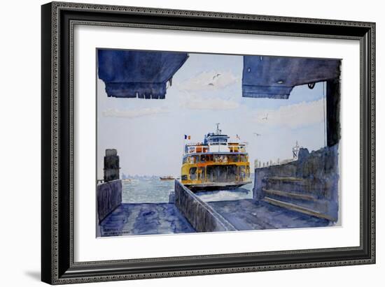Staten Island Ferry Docking, 2010-Anthony Butera-Framed Giclee Print