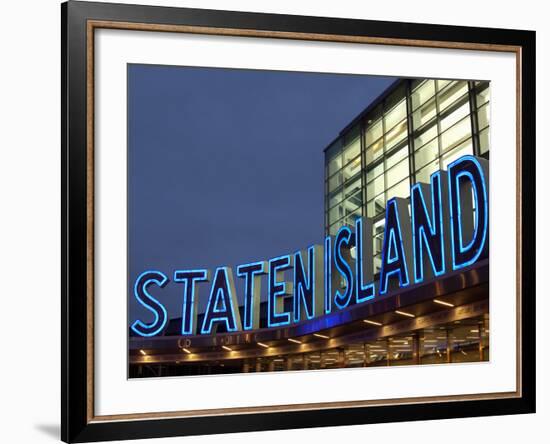 Staten Island Ferry, Lower Manhattan, Manhattan, New York City, New York State, USA-null-Framed Photographic Print