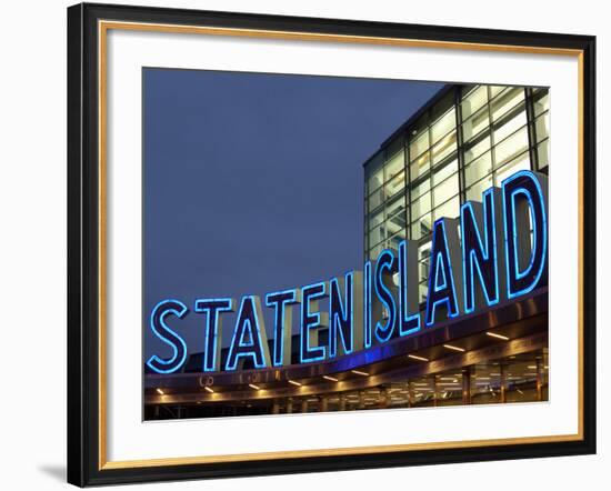 Staten Island Ferry, Lower Manhattan, Manhattan, New York City, New York State, USA-null-Framed Photographic Print