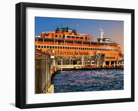 Staten Island Ferry, Manhattan, New York City-Sabine Jacobs-Framed Photographic Print