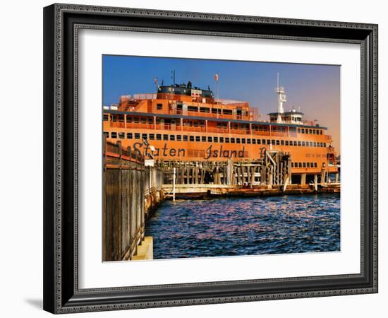 Staten Island Ferry, Manhattan, New York City-Sabine Jacobs-Framed Photographic Print