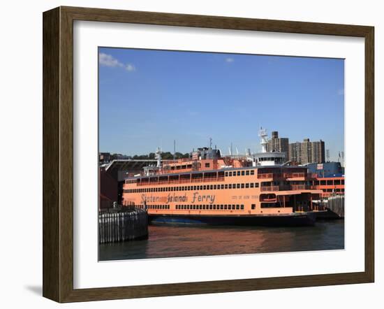 Staten Island Ferry, New York City, United States of America, North America-Wendy Connett-Framed Photographic Print