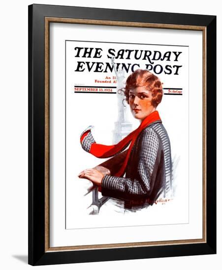 "Staten Island Ferry," Saturday Evening Post Cover, September 13, 1924-Charles A. MacLellan-Framed Giclee Print