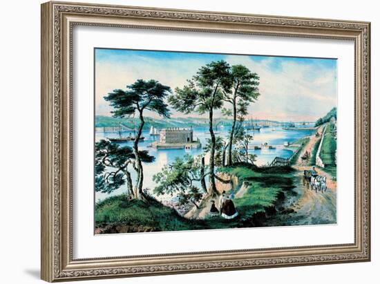 Staten Island-Currier & Ives-Framed Art Print