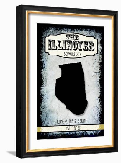 States Brewing Co Illinois-LightBoxJournal-Framed Giclee Print