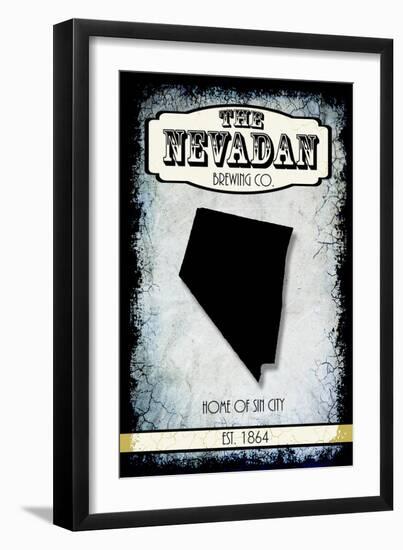 States Brewing Co Nevada-LightBoxJournal-Framed Giclee Print