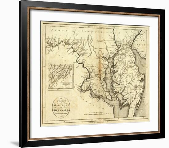 States of Maryland and Delaware, c.1796-John Reid-Framed Art Print