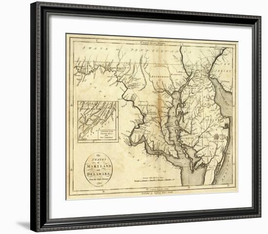 States of Maryland and Delaware, c.1796-John Reid-Framed Art Print