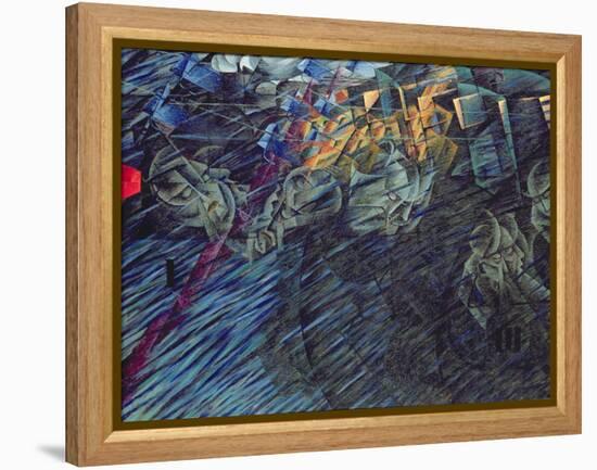 States of Mind: Those Who Go, 1911-Umberto Boccioni-Framed Premier Image Canvas