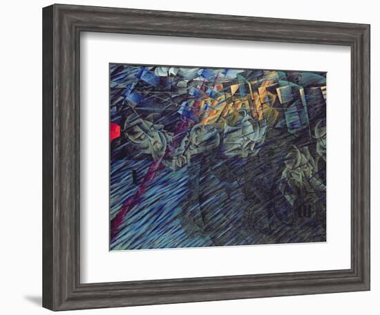 States of Mind: Those Who Go, 1911-Umberto Boccioni-Framed Giclee Print