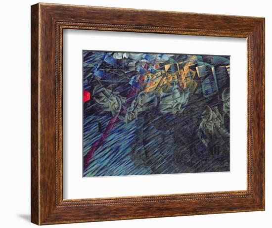 States of Mind: Those Who Go, 1911-Umberto Boccioni-Framed Giclee Print