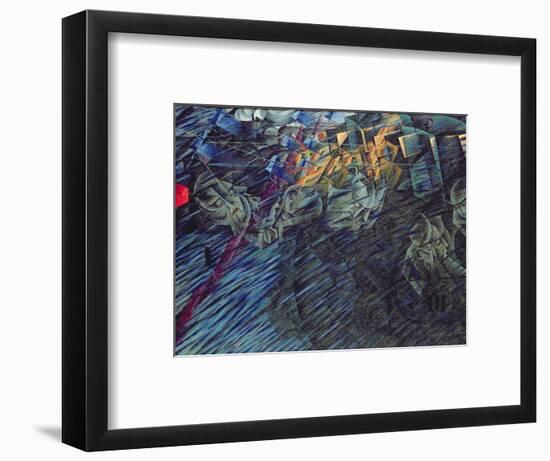 States of Mind: Those Who Go, 1911-Umberto Boccioni-Framed Premium Giclee Print