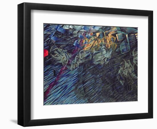 States of Mind: Those Who Go, 1911-Umberto Boccioni-Framed Premium Giclee Print