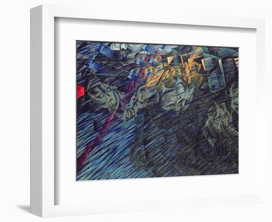 States of Mind: Those Who Go, 1911-Umberto Boccioni-Framed Premium Giclee Print