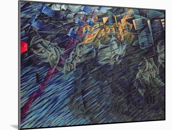 States of Mind: Those Who Go, 1911-Umberto Boccioni-Mounted Giclee Print