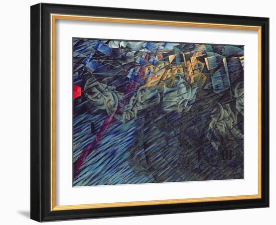 States of Mind: Those Who Go, 1911-Umberto Boccioni-Framed Giclee Print