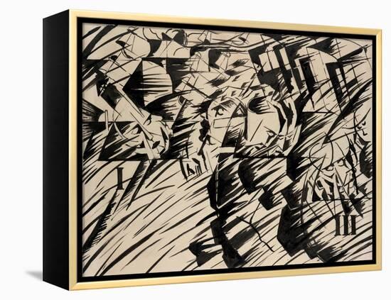 States of Mind: Those Who Go, 1912-Umberto Boccioni-Framed Premier Image Canvas