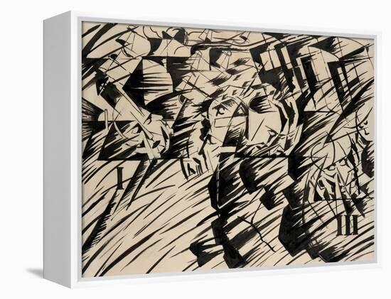 States of Mind: Those Who Go, 1912-Umberto Boccioni-Framed Premier Image Canvas