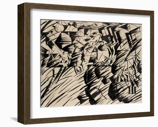 States of Mind: Those Who Go, 1912-Umberto Boccioni-Framed Giclee Print