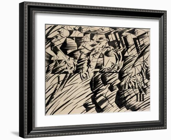 States of Mind: Those Who Go, 1912-Umberto Boccioni-Framed Giclee Print