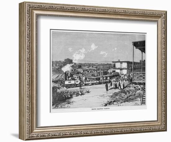 Station in Mali-A Slom-Framed Premium Giclee Print