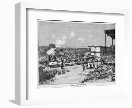 Station in Mali-A Slom-Framed Premium Giclee Print